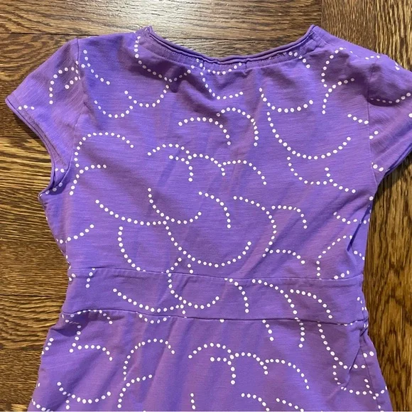 Boden Purple Jersey Cloud Dot Dress Size 2P - Picture 7 of 7